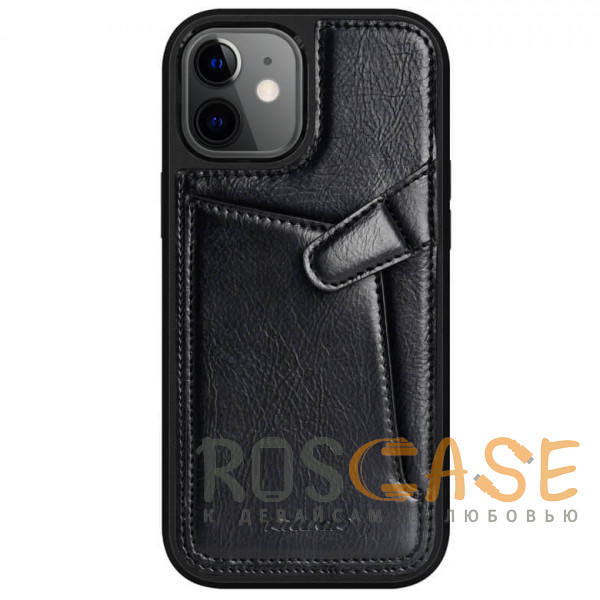 Фото Черный Nillkin Aoge Leather | Чехол с визитницей из Premium экокожи для iPhone 12 Mini