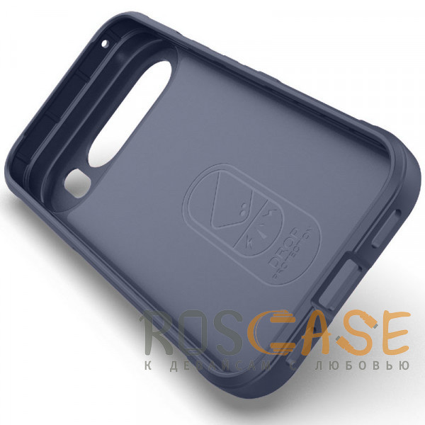 Изображение Темно-синий Flex Silicone | Противоударный чехол для Google Pixel 10 / 10 Pro с защитой камеры и микрофиброй