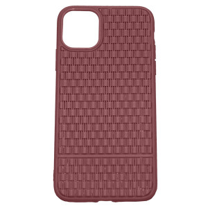 Рельефный силиконовый чехол Плетение  для iPhone 11 Pro