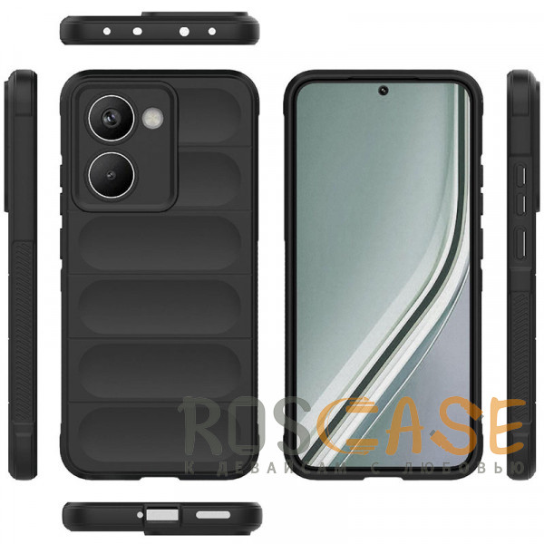 Фото Черный Flex Silicone | Противоударный чехол для Realme P3 Ultra 5G с защитой камеры и микрофиброй