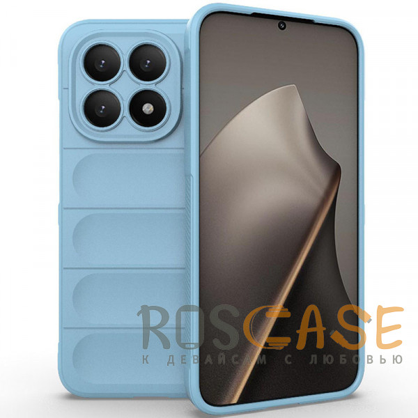 Фото Голубой Flex Silicone | Противоударный чехол для Xiaomi Mi 15T с защитой камеры и микрофиброй