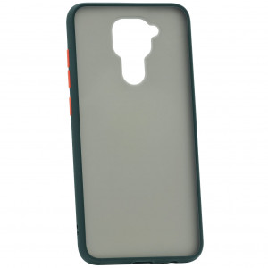 Противоударный матовый полупрозрачный чехол  для Xiaomi Redmi Note 9
