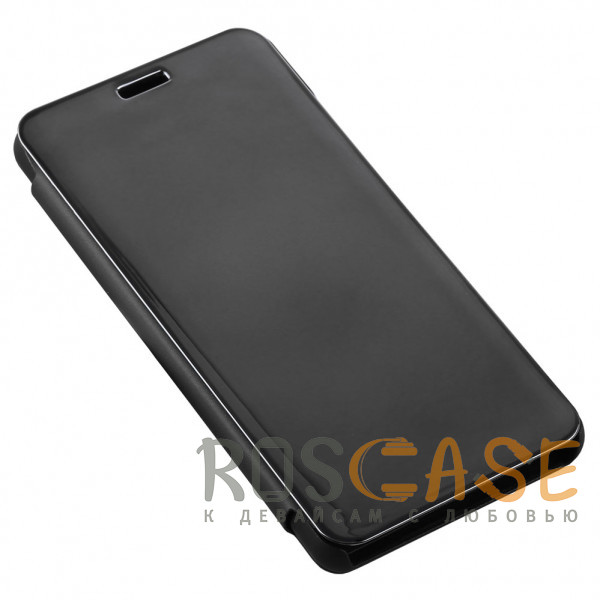 Фотография Черный Чехол-книжка RosCase с дизайном Clear View для Huawei P40 Lite / Nova 6 SE / Nova 7i