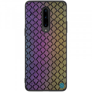 Nillkin Twinkle Rainbow | Чехол с текстурной тканевой вставкой для OnePlus 8