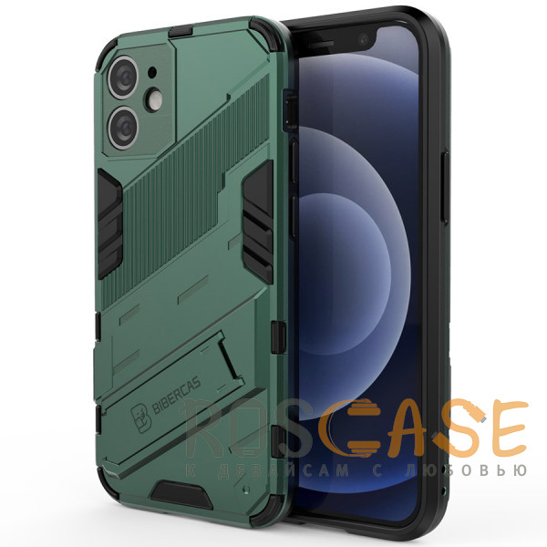 Фото Зеленый Megatron | Противоударный чехол-подставка для iPhone 11 с защитой камеры