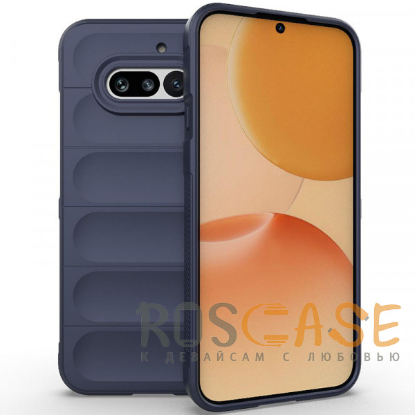 Фото Темно-синий Flex Silicone | Противоударный чехол для Nothing Phone 4a с защитой камеры и микрофиброй