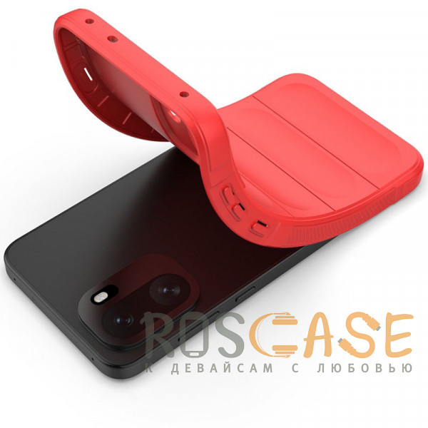 Фотография Красный Flex Silicone | Противоударный чехол для OnePlus 15R / Ace 6 / 6T 5G с защитой камеры и микрофиброй
