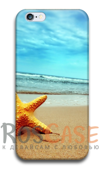 Фото Морская звезда Пластиковый чехол RosCase "ЛЕТО!" для iPhone 5/5S/SE