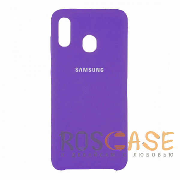 Фото Фиолетовый Чехол Silicone Cover для Samsung Galaxy A20 / A30