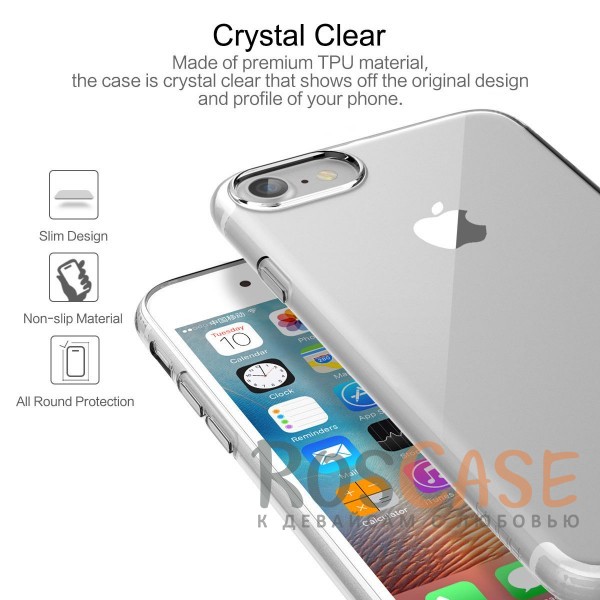 Фотография Бесцветный / Transparent с заглушкой Rock Slim Jacket | Чехол для Apple iPhone 7 plus / 8 plus (5.5")