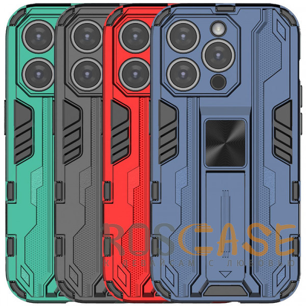 Фото Galvatron | Противоударный чехол-подставка для iPhone 13 Pro Max с защитой камеры