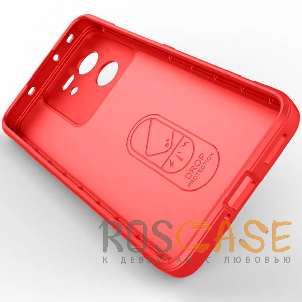 Фото Красный Flex Silicone | Противоударный чехол для Xiaomi Mi 13T / Mi13T Pro / Redmi K60 Ultra с защитой камеры и микрофиброй