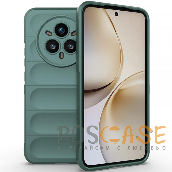 Фото Зеленый Flex Silicone | Противоударный чехол для Realme 14 Pro Plus 5G с защитой камеры и микрофиброй