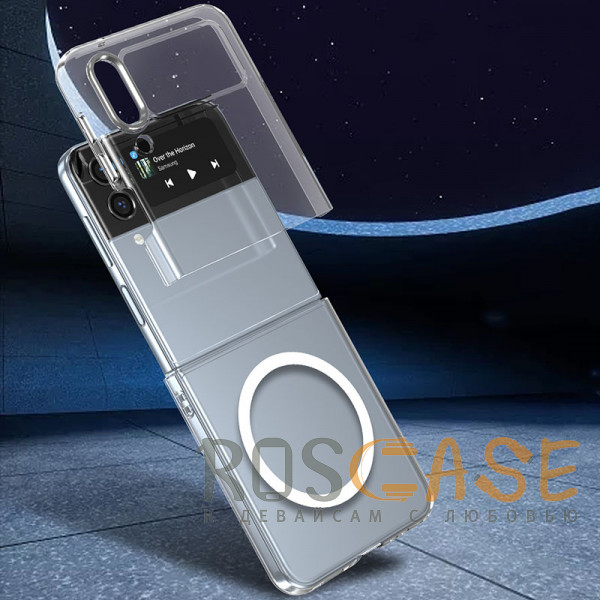 Фото Прозрачный Crystal 3D Magsafe | Прозрачный пластиковый чехол для Samsung Galaxy Z Flip 4