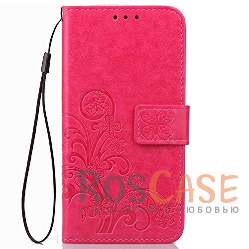 Фотография Розовый Чехол-книжка с узорами на магнитной застёжке для Xiaomi Redmi Note 4X / Note 4 (SD)