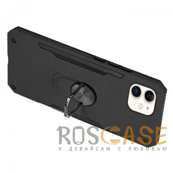 Фотография Черный Противоударный чехол SG Ring под магнитный держатель для iPhone 11