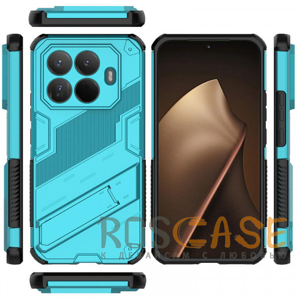 Изображение Голубой Megatron | Противоударный чехол-подставка для Xiaomi Mi 15T Pro с защитой камеры
