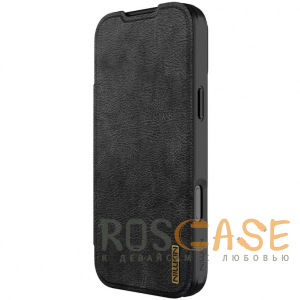 Фотография Черный Nillkin Qin PRO | Чехол-книжка из Premium экокожи с защитой камеры для iPhone 17 Pro Max