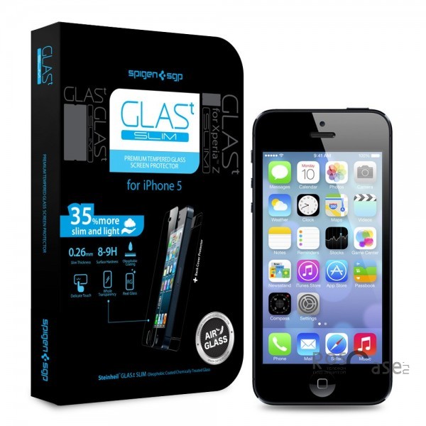 защитное стекло SGP Screen Protector GLAS.t SLIM Premium Tempered Glass Series для Apple iPhone 5/5S/5SE/5C