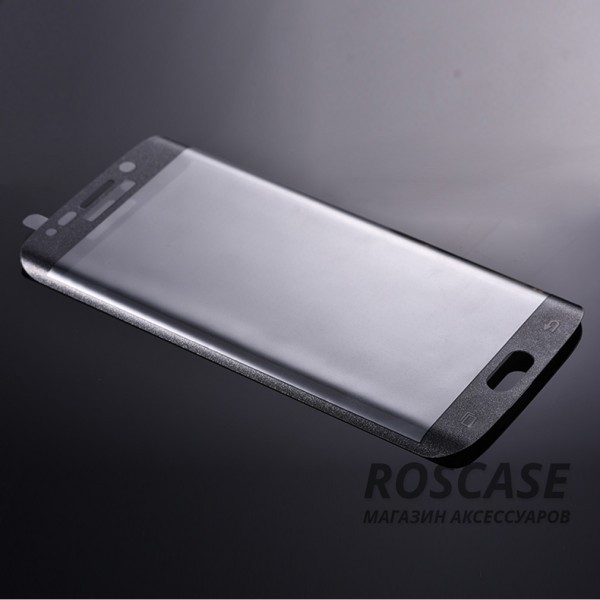 Фото Черный Защитное 3D стекло на весь экран (цветное) для Samsung G935F Galaxy S7 Edge с закругленными краями