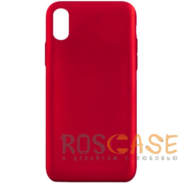 Фото Красный J-Case THIN | Гибкий силиконовый чехол для iPhone X / XS