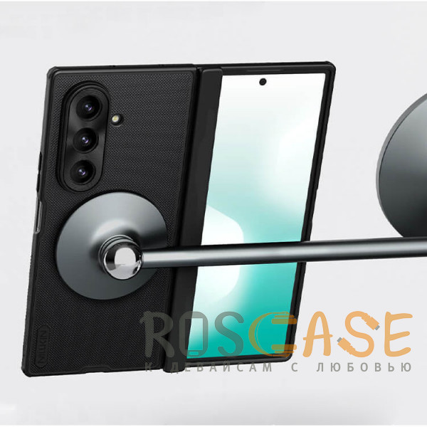 Изображение Черный Nillkin Super Frosted Shield Magnetic | Пластиковый чехол с поддержкой Magsafe для Samsung Galaxy Z Fold 7