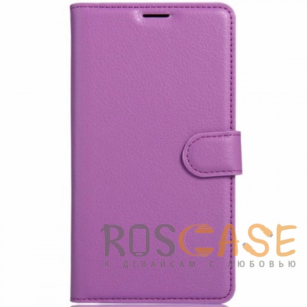 Фото Фиолетовый Чехол-кошелёк из экокожи с функцией подставки на магнитной застёжке для OnePlus 3 / OnePlus 3T