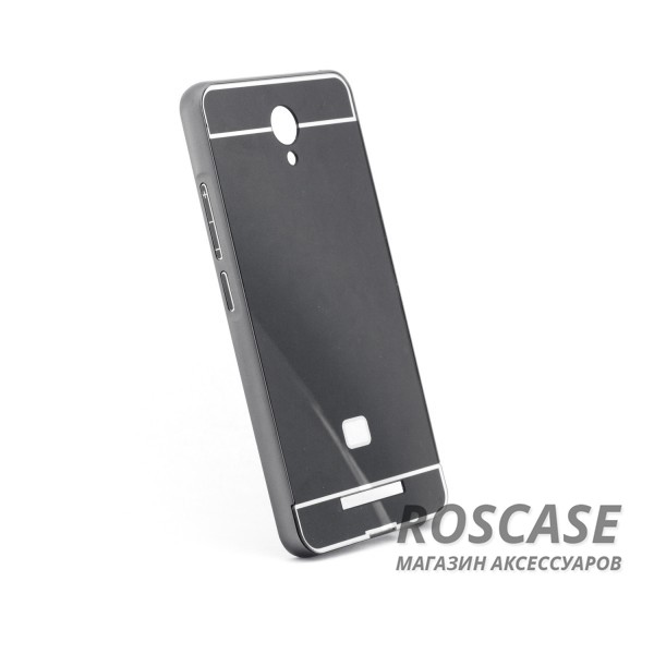 Фото Черный Металлический бампер для Xiaomi Redmi Note 2 / Redmi Note 2 Prime с акриловой вставкой