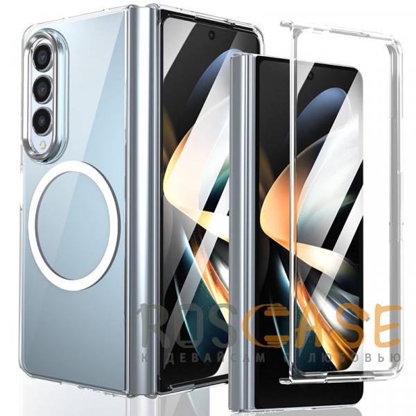 Фото Crystal 3D Magsafe | Прозрачный пластиковый чехол для Samsung Galaxy Z Fold 4