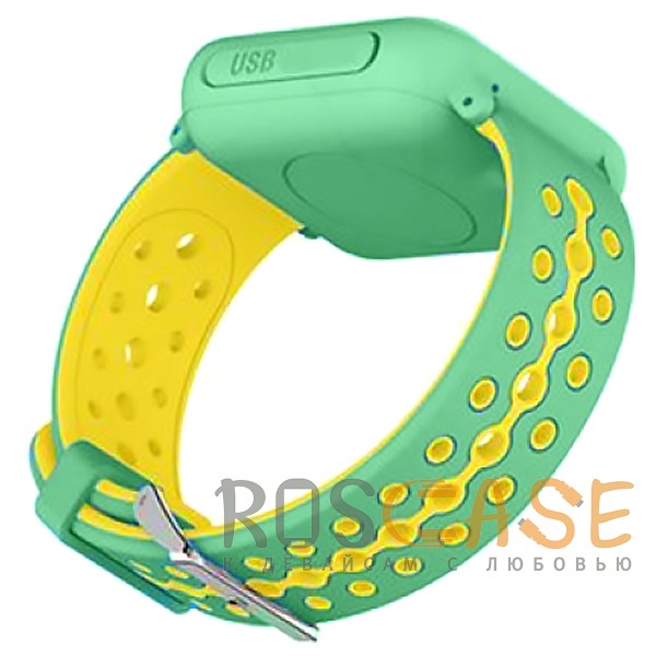 Изображение Зеленый Умные детские часы Smart Baby Watch X