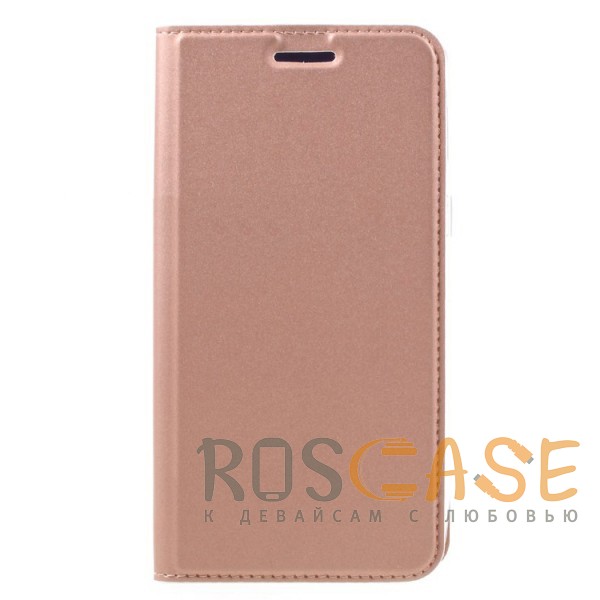 Фото Rose Gold Dux Ducis | Чехол-книжка для Sony Xperia XA1 / XA1 Dual с подставкой и карманом для визиток