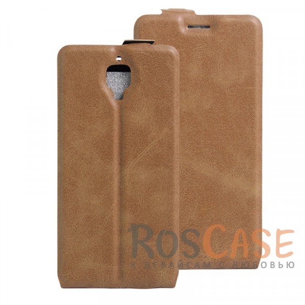 

Флип-чехол с функцией подставки на гибкой силиконовой основе для OnePlus 3 / OnePlus 3T (Коричневый)