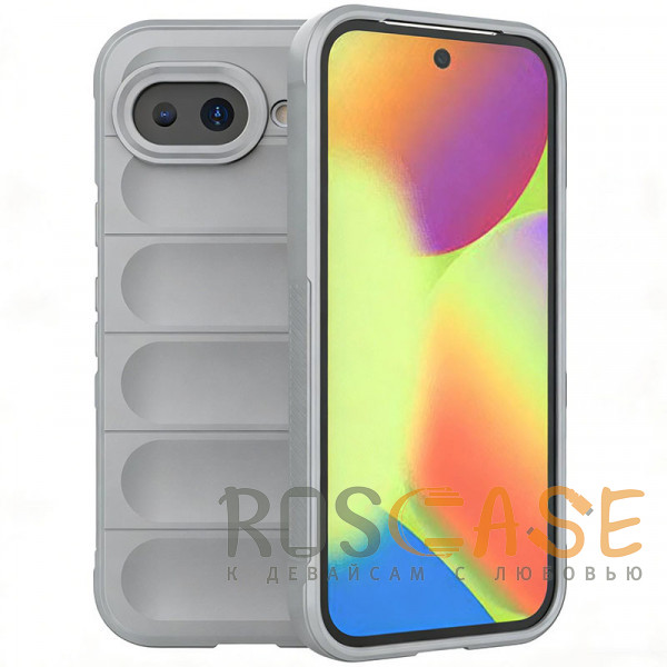 Фото Серый Flex Silicone | Противоударный чехол для Google Pixel 10a с защитой камеры и микрофиброй