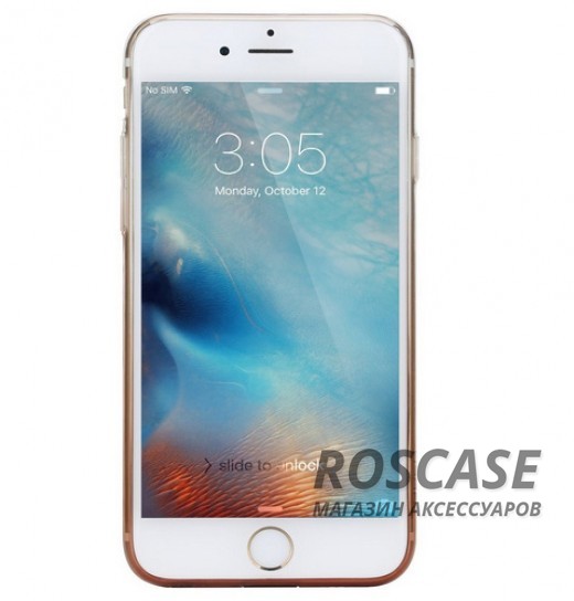 Изображение Золотой / Transparent Gold ROCK Iris | Силиконовый чехол для Apple iPhone 6/6s plus (5.5") с цветным градиентом