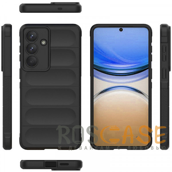 Фото Черный Flex Silicone | Противоударный чехол для Samsung Galaxy S26 Plus с защитой камеры и микрофиброй