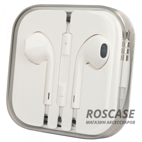 Изображение Белый Наушники Apple EarPods с пультом дистанционного управления и микрофоном (Original)