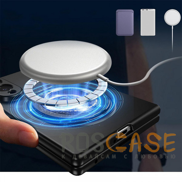 Фотография Черный Matte Shield Ring | Тонкий пластиковый чехол с кольцом Magsafe для Samsung Galaxy Z Fold 8