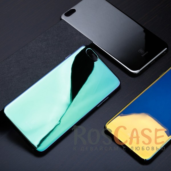 Фото Черный Mirror Baseus Glass | Глянцевый чехол для Apple iPhone 6/6s (4.7") в зеркальной расцветке с переливом