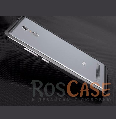Фото Черный LUPHIE Blade Sword | Алюминиевый бампер для Xiaomi Redmi Note 3 / Redmi Note 3 Pro