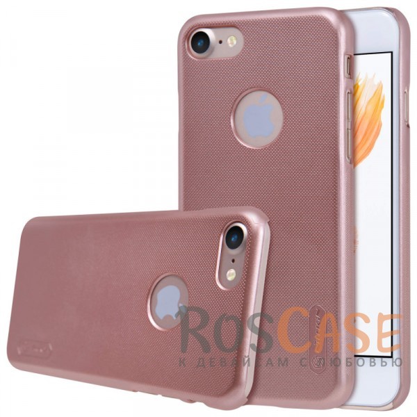 Фотография Розовый / Rose Gold Nillkin Super Frosted Shield | Матовый чехол для iPhone 7/8/SE (2020)