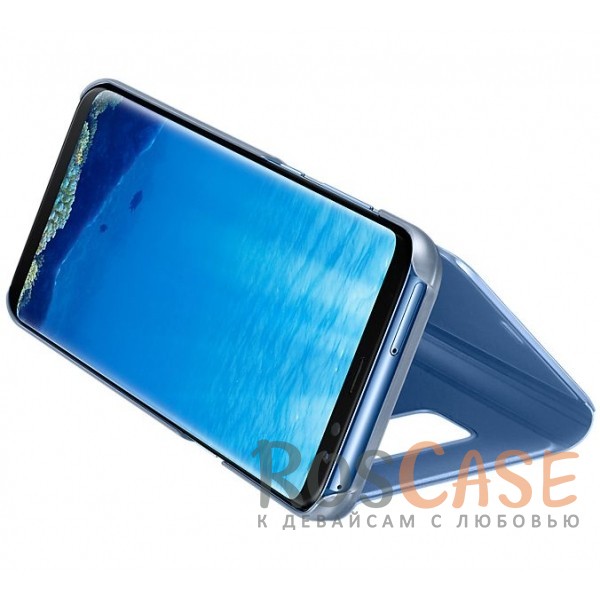 Фото Синий Оригинальный чехол-книжка Clear View Standing Cover с прозрачной обложкой и интерактивным дисплеем для Samsung G950 Galaxy S8 (реплика)