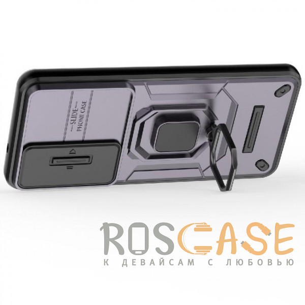 Фотография Фиолетовый Transformer Ring Holder | Противоударный чехол с кольцом и шторкой камеры для Samsung Galaxy S26 Plus