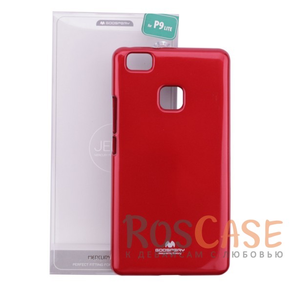 Изображение Красный Mercury Jelly Pearl Color | Яркий силиконовый чехол для для Huawei P9 Lite
