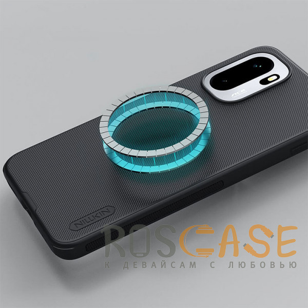 Изображение Черный Nillkin Super Frosted Shield Magnetic | Пластиковый чехол с поддержкой Magsafe для OnePlus 15R / Ace 6 / 6T