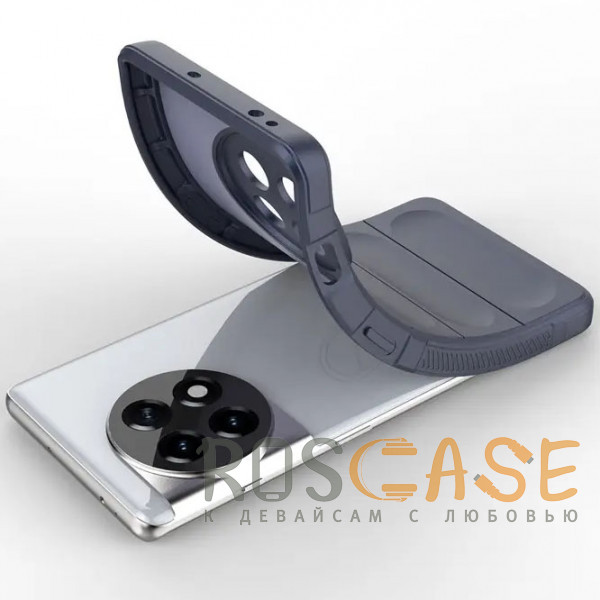 Фотография Темно-синий Flex Silicone | Противоударный чехол для OnePlus 11R / Ace 2 с защитой камеры и микрофиброй