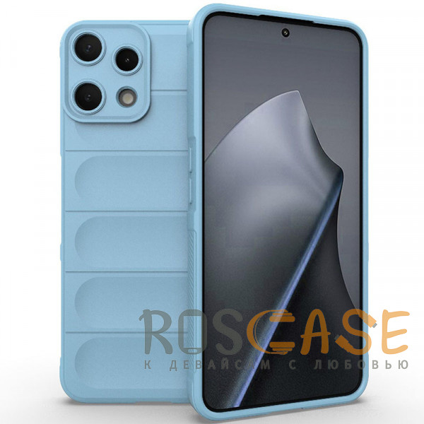 Фото Голубой Flex Silicone | Противоударaный чехол для Nothing Phone 3a Lite с защитой камеры и микрофиброй