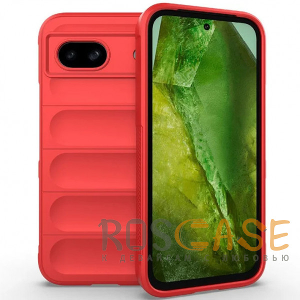 Фото Красный Flex Silicone | Противоударный чехол для Google Pixel 8a с защитой камеры и микрофиброй