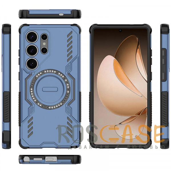 Фотография Синий Mirage MagSafe | Противоударный чехол с поддержкой MagSafe для Samsung Galaxy S25 Ultra