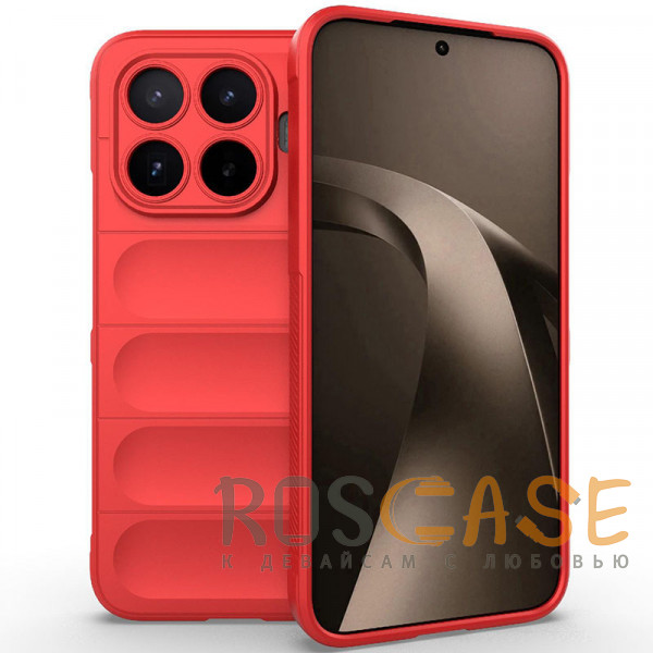 Фото Красный Flex Silicone | Противоударный чехол для Xiaomi Mi 17T Pro с защитой камеры и микрофиброй