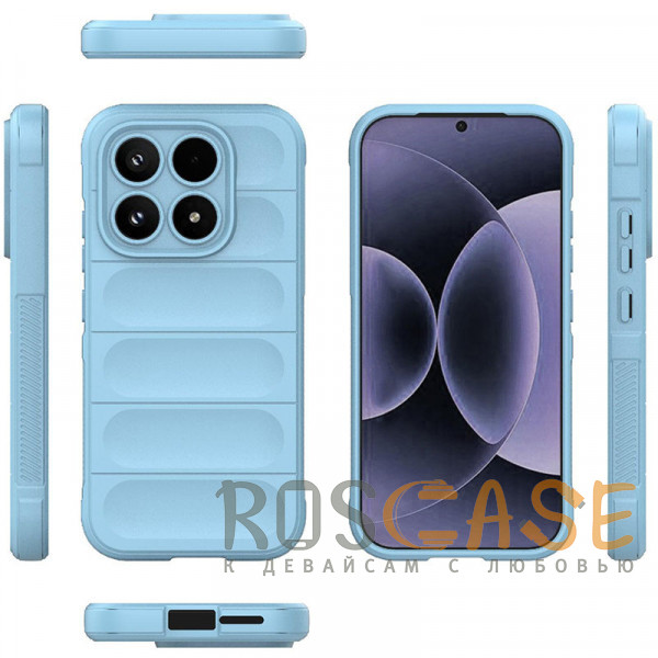 Фото Голубой Flex Silicone | Противоударный чехол для Xiaomi Mi 17 с защитой камеры и микрофиброй